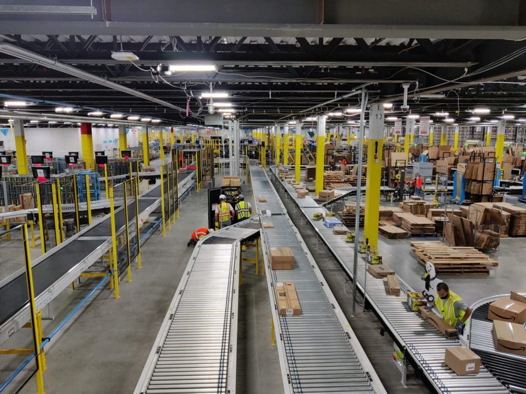 material handling facility and employees